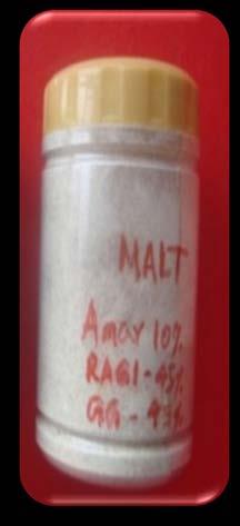 The amaranthus supplemented malt can be prepared by Amaranthus: GG: Ragi ::30 : 35: 35; roasting temperature: 65 C for 10