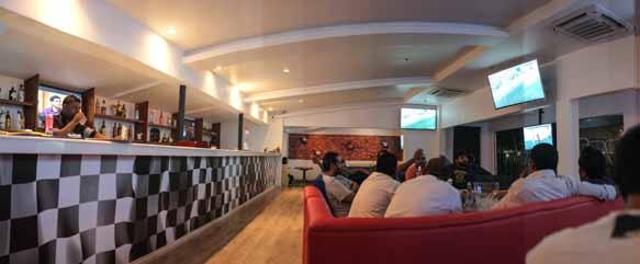 21 PLAYTRIX No 28, Malalasekara Mawatha, Colombo 7 0765477577 BY BHAGYA Playtrix is the new sports bar at CR & FC, and it s a welcome change from the generic bars in Colombo.