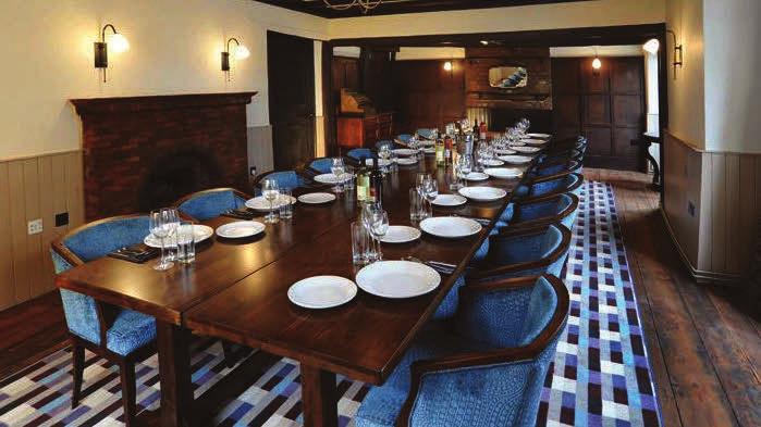 OUR SPACES THE PRIVATE DINING ROOM The Private Dining room is full of original character and charm.