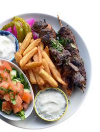 Chicken tawook (G) char-grilled marinated chicken fillet skewers Steak char-grilled rump steak grilled to your liking served with side of creamy mushroom sauce Lamb cutlets (G) char-grilled lamb