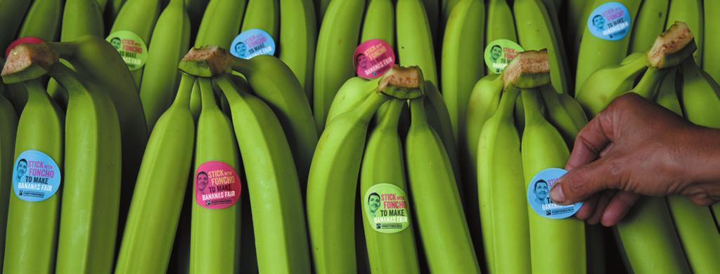 Stick with Foncho to make bananas fair Bananas we love em! They re the most popular and most traded fruit in the world.
