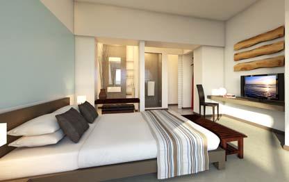 accommodation 70 6 rooms available in 3 categories pairs of connecting Standard rooms, one with sea view and one with garden view category number description room occupancy Standard 31 ± 25m 2