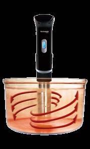 The Wisdom of SOUS VIDE SOUS VIDE 的美味智慧 3D CIRCULATION TECHNOLOGY SOUS VIDE PRO can generate a 360 circulating current to maintain a constant
