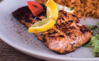 GRILL ALL DISHES SERVED WITH ANY SIDES OF YOUR CHOICE GRILLED SHISH TAVUK 12.95 Charcoal grilled diced chicken breast marinated in Fuego sauce LAMB SHISH 13.