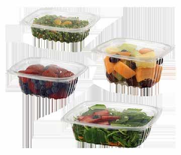 INGEO CLAMS SALAD BOWLS SUSHI BOX DELI CONTAINERS Made from NatureWorks Ingeo compostable plastic, derived from
