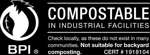 according to our eco-profile analysis our products are responsible from start to finish conform to astm d-6400 standard & bpi certified compost in 3-4 months in a commercial composting system sugar