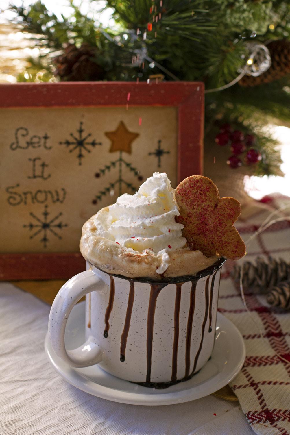 Chocolate Gingerbread Man This gingerbread hot chocolate is the perfect drink to warm you up this holiday season.