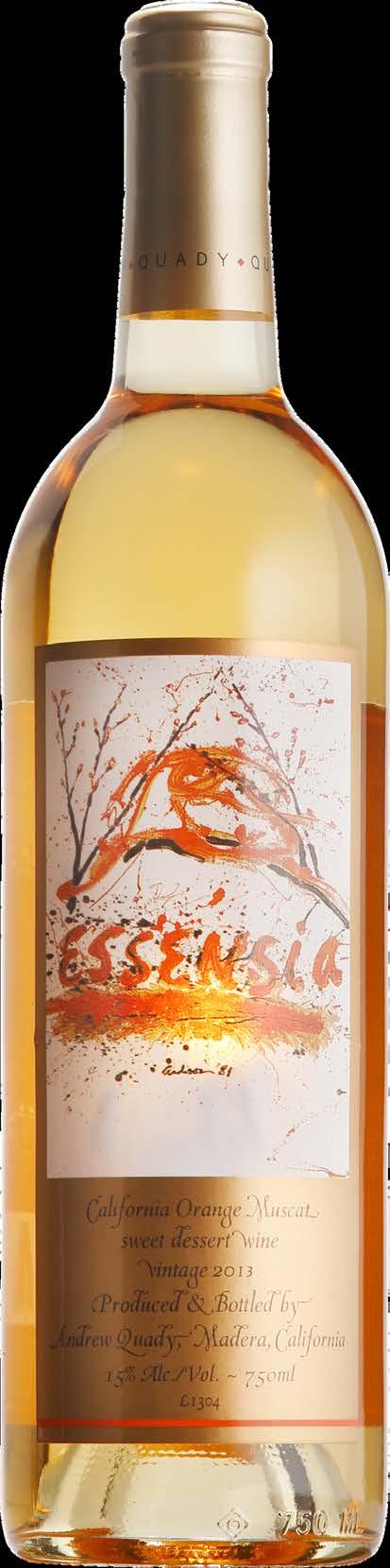 Editors Choice 90 POINTS 2013 ESSENSIA "Sweet and nicely mature, this wine has a bold orangegold color that matches the intense honeyed pear and candiedpecan