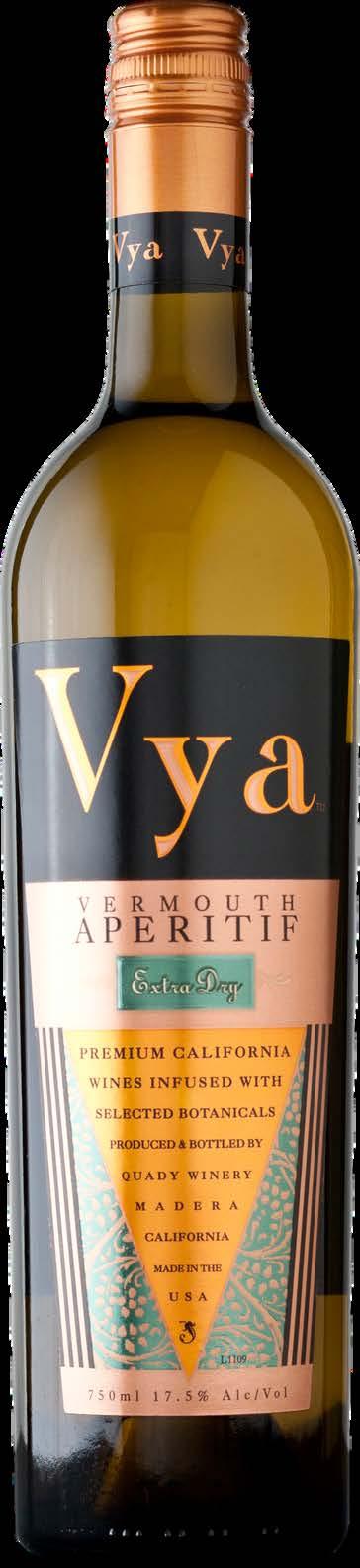 Best of the Year 2016 90 POINTS Vya Vermouth Extra Dry "Made with a California wine base, this pale strawcolored vermouth has a ripe tropical fruit nose
