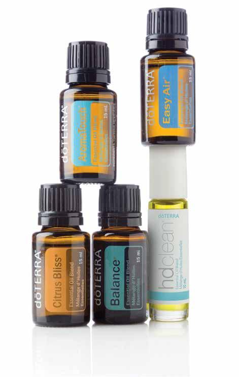 Proprietary BLENDS In order to further harness the power of essential oils, dōterra has created a series of proprietary essential oil blends that combine several single essential oils with other