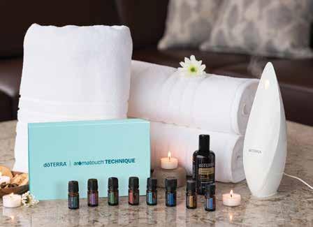 5 PV The dōterra AromaTouch Technique is a simple step-by-step method of applying essential oils topically to produce a profound overall wellness experience.