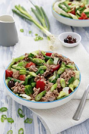 LUNCH Tuna Salad Nicoise A quick and easy version of a traditional salad that is full of healthy vegetables and protein.
