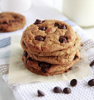 EVENING_SNACK Chocolate Chip Chickpea Cookies 6 An ideal healthy recipe to prepare ahead of time and store in the pantry so you have easy to grab, nutritious snacks when needed.