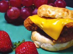 Additional pizza options available Chicken Biscuit Sandwich Crispy chicken breast served on a buttermilk biscuit with melted American cheese.
