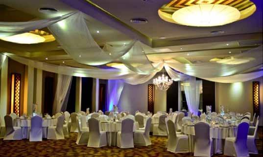 & white covered chairs Décor can be added at