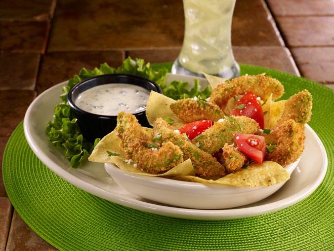 Mae fresh on your table! Fried Calamari LE 55 Calamari rings hand battered and fried crisp, served with homemade Ranchera sauce.
