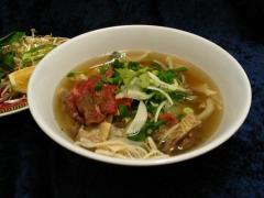 Rare Beef Noodle Soup With Tendons $20.