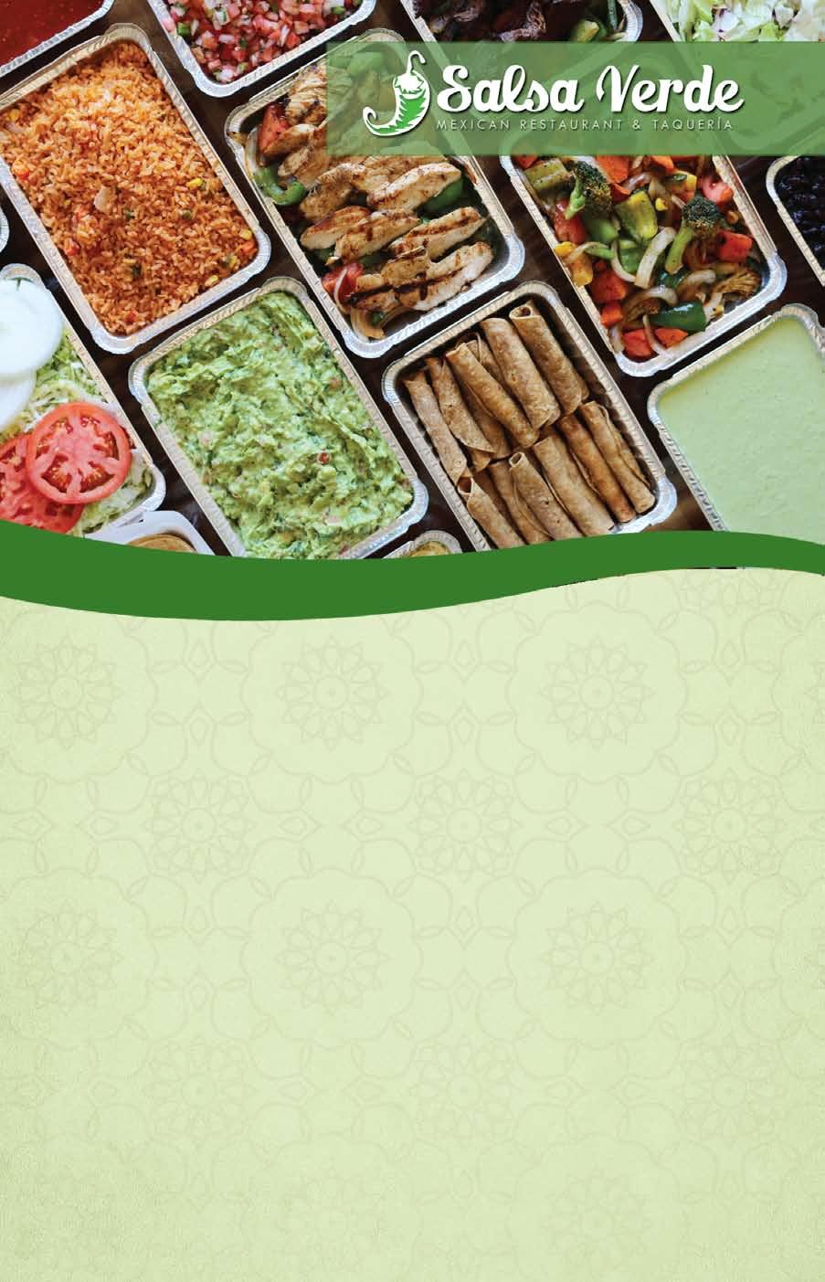 L e t u s c a t e r Salsa Verde Catering: All-inclusive, stress-free and ready to serve!