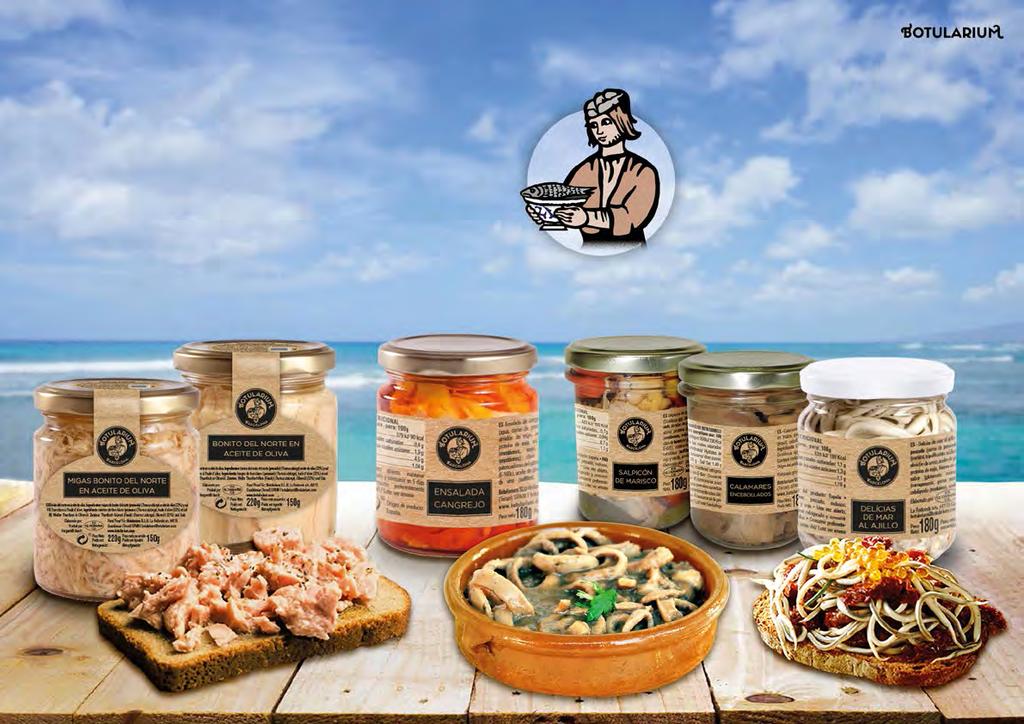 FISH AND SEAFOOD PRESERVES The specialties of the sea Selection of the best fruits of the sea: White