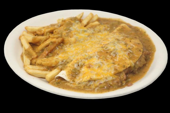 50 Mexican Specialties Chilaquiles* $8.75 Corn tortilla strips cooked with 2 eggs, your choice of green chile, red chile, tomatillo sauce or salsa. Served with rice, beans and pico gallo.