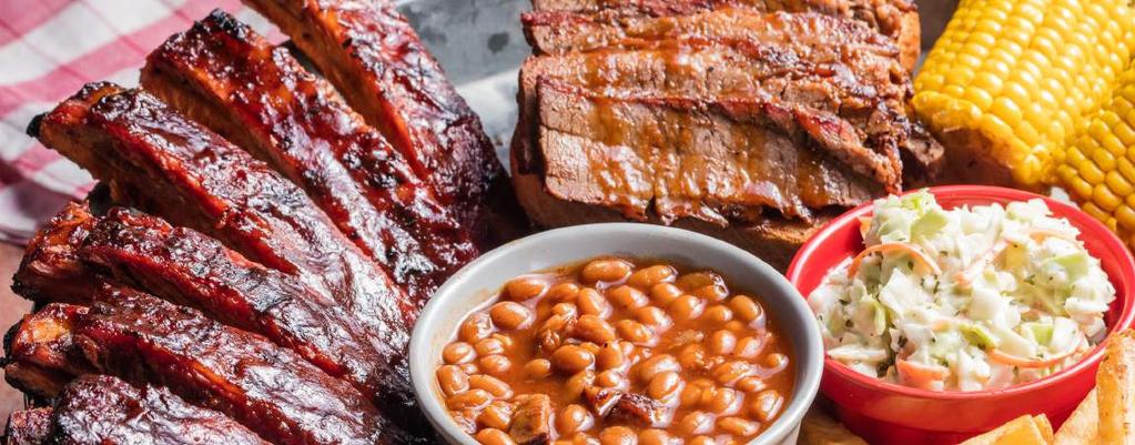 FEAST FOR 2 FEASTS Famous SERIOUSLY MEATY VALUE All-American BBQ Feast (7480-7520 Cal.) 1 $63.99 Full slab of St.