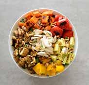 SALADS (90 EGP) VEGGIES & TAHINI SALAD WITH CHICKEN ( DF-GF) Quinoa, carrots, beetroot, cabbage, olives, lettuce, cucumber, tahini, chicken, Dressing (95 EGP) TURMERIC QUINOA & HAZELNUT SALAD WITH