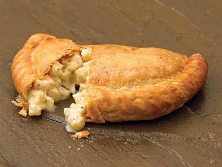 Cheese and Onion Pasty Serves about 12 Pastry Filling 500g plain flour 1 tbsp oil 200g wholemeal flour 1 large onion 350 g margarine 250g cheddar cheese 2 eggs ½ tsp mixed herbs Splash of cold water