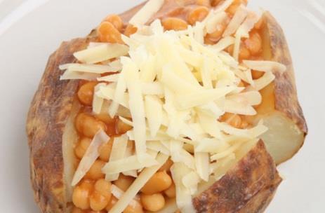 Cut each jacket and serve with beans and cheese PIZZA WHEELS Base Toppings 150g self-raising flour 25g tomato pizza sauce 25g marg 50g cheddar cheese 1 egg Sprinkle mixed herbs 50ml milk 1.