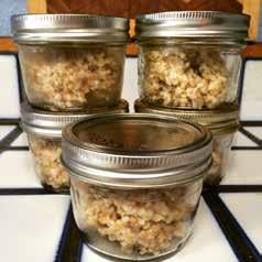 Recipe Section OATMEAL: According to package directions cook up a batch of steel cut or rolled oatmeal.