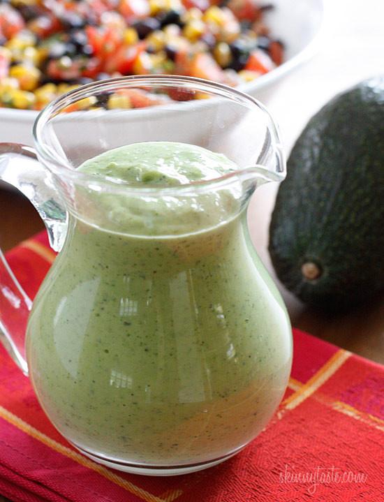 ZESTY AVOCADO BUTTERMILK DRESSING Nutritional Information: Yield: 6 servings, Serving Size: 3 1/2 Tablespoons Amount Per Serving: Calories: 50 Total Fat: 3g Saturated Fat: 0.