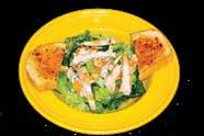 Croutons & Bleu Cheese Crumbles Asian Chicken Salad Spring Mix With Sesame Seed Dressing Topped With Grilled Chicken Breast, Wonton Strips &