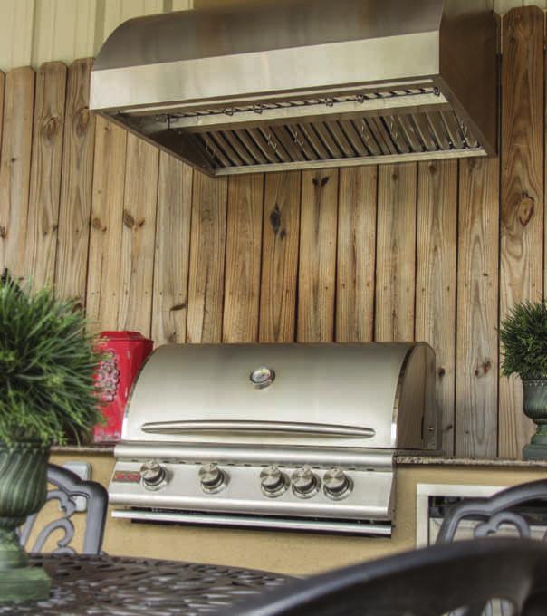 Vent Hoods Blaze 42 Vent Hood Ventilating an outdoor cooking space can be challenging due to the increased