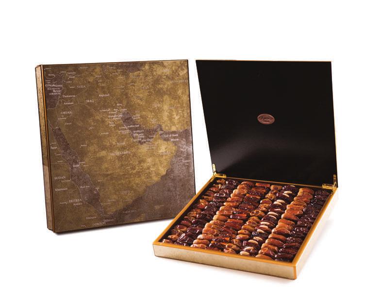 ARABIA GOLD & BROWN MAP BOXES Limited edition map gift boxes finished with hand-painted glass GOLD BROWN CONTENTS P23613304 P23613305 ASSORTED