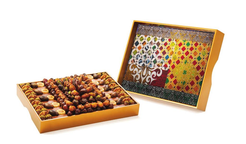 ARABIAN DREAM Luxurious handmade designer tray finished with rich gold accents CONTENTS