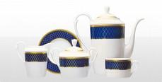 LauraN cobalt royal set drink warm beverages from the finest porcelain and
