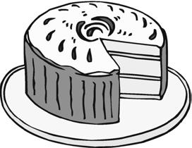 Department O - Section 102 - Cakes - Amateur DISPLAYING CAKE: Cakes must be on cardboard in the shape of a half circle(see example) and covered with foil.