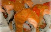 Kamikaze Roll (s) spicy tuna, crab and avocado