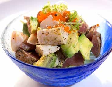 ponzu sauce & masago * Tuna Carpaccio 8.50 Sliced of seared tuna w.