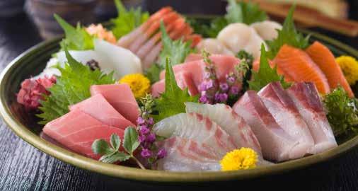 95 10 pcs of sushi, 15 of sashimi, California roll, crunchy spicy tuna roll & dragon roll * Sakura Special Love Boat 64.