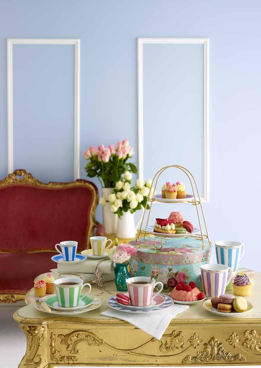 Carnivale Carnivale is a stunning range of fi ne white porcelain teaware featuring six different vibrant pastel shades.