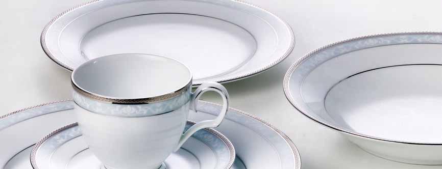 White Fine China Giftboxed Cup & Saucer Set Cup: 250ml Saucer: (D)15cm No. 4335-CS1G 16.5cm Plate Set (Set of 2 Plates) No.