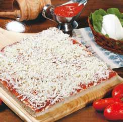 Cheese and tomato slice Soft wheat flour, type 0, water, tomato pulp, mozzarella cheese, lard, salt, natural yeast, malted grain flour, extra-virgin olive oil, oregano.