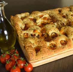 FL27X27XROS FL27X40XROS FL55X40XROS 28X28 cm 28x42 cm 55x42 cm 350 g 550 g 00 g 28 Ligurian Focaccia with cherry tomatoes Soft wheat flour, type 0, sliced cherry tomatoes, water,