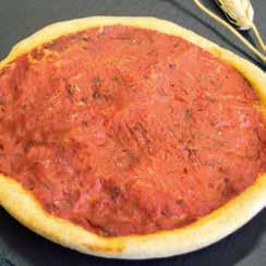 26 cm 360 g 2 Pizza pan with tomato Soft wheat flour, type 2, soft wheat flour, type 0, water, tomato pulp, natural yeast, malted grain flour, extra-virgin olive oil,