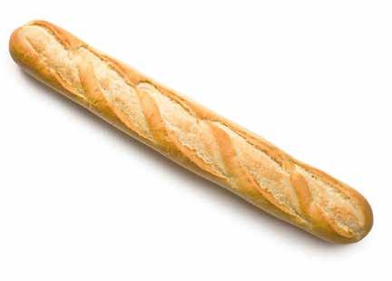 Baguette Soft wheat flour, type 0, water, salt,natural yeast. 2 months Preheat oven to 80-0 C. Bake with steam for about 6-7 minutes.