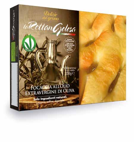 La Rettangolosa Vegan Focaccia with extra-virgin olive oil Soft and