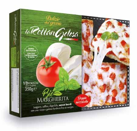 Rettangolosa Margherita Soft and light, richly stuffed with twice the mozzarella TR27X7X4MGB 28x7 cm 350 g 4 Rettangolosa with