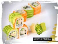 Norweigian Roll Sushi Rice, Nori, Shrimp Tempura, Cucumber, Tanuki