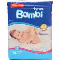 00 عبوة ضخمة من "مناديل سانيتا" 51,63,60 Sanita Bambi Jumbo Xl Diapers