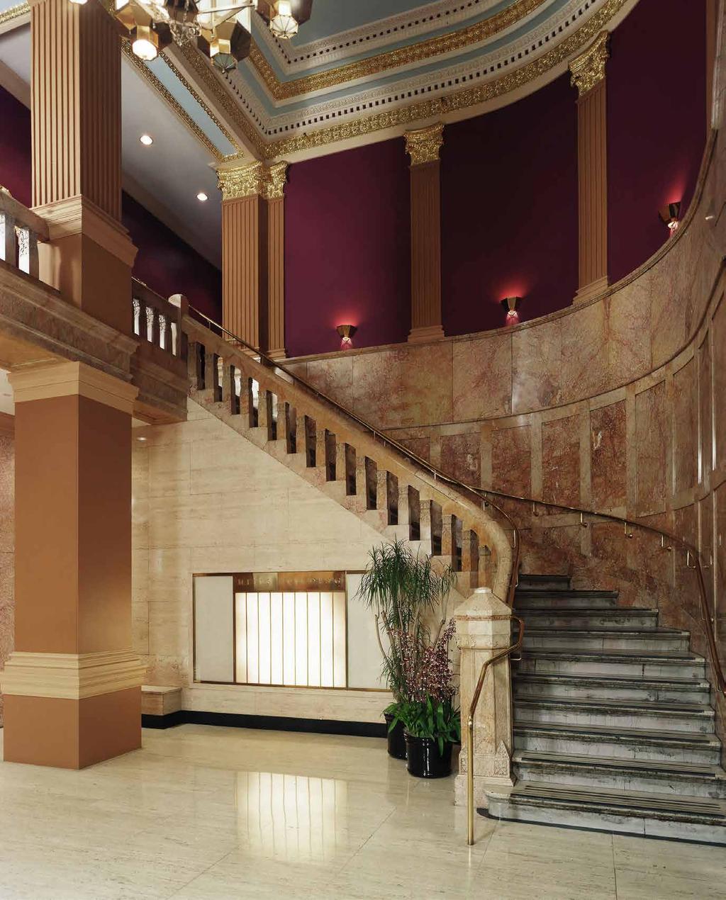SACE FEATURES Grand staircase entry from